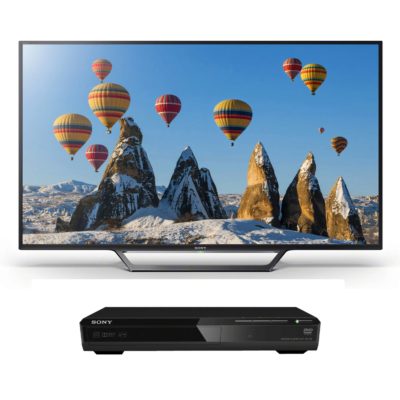 Sony KDL48WD653CBU Black - 48inch Full HD Smart LED TV with Integrated Freeview HD + DVP-SR170 Black - DVD Player Sony KDL48WD653CBU Black - 48inch Full HD Smart LED TV with Integrated Freeview HD + DVP-SR170 Black - DVD Player